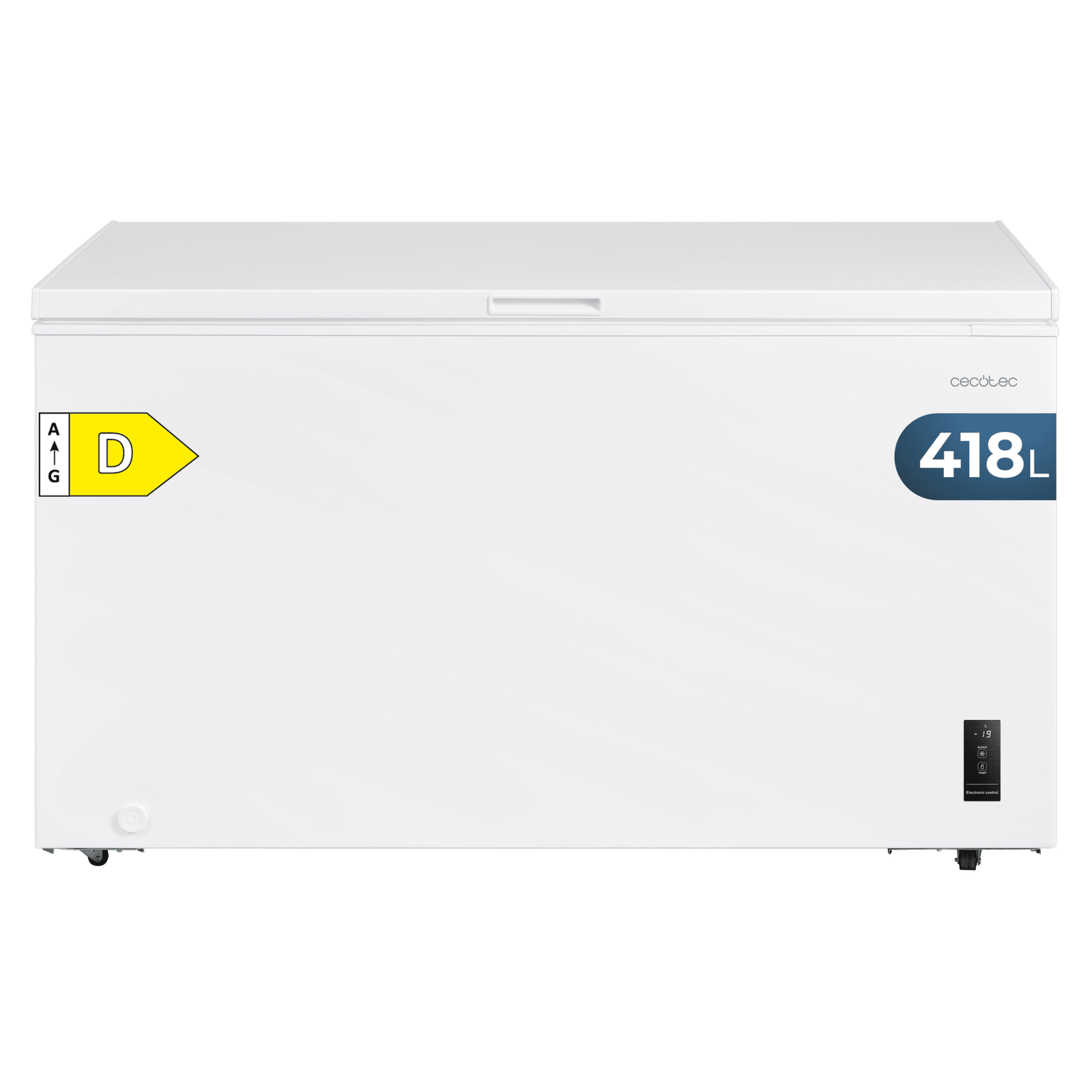 Bolero CoolMarket Chest Freezer 418P White E - 418L