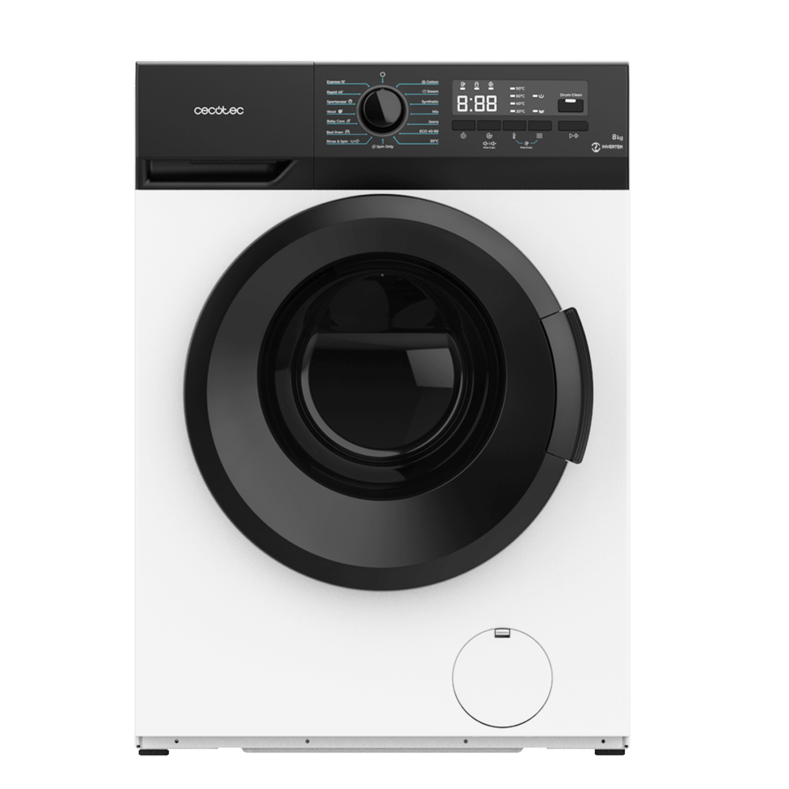 Lavadora Bolero DressCode 8300 Inverter A con una capacidad de 8 kg y 1400