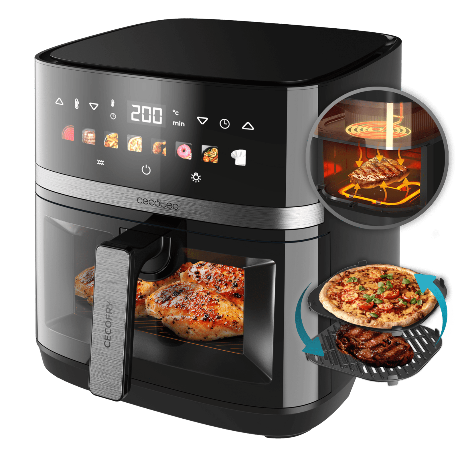 Cecofry Duoheat 8000 Fritteuse Grill 3 in 1