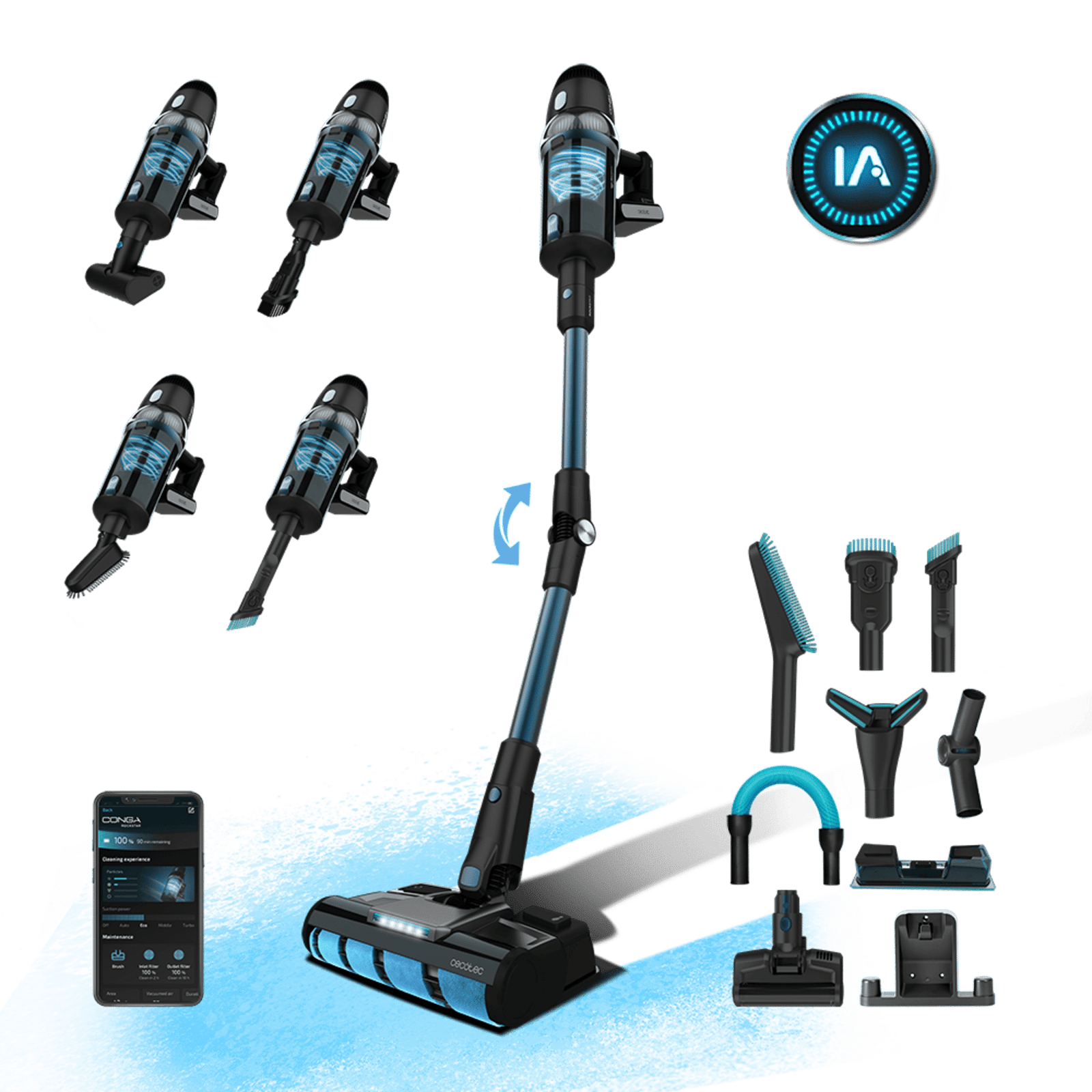 Conga Rockstar 9500 Verbunden Ergowet 3000 KI